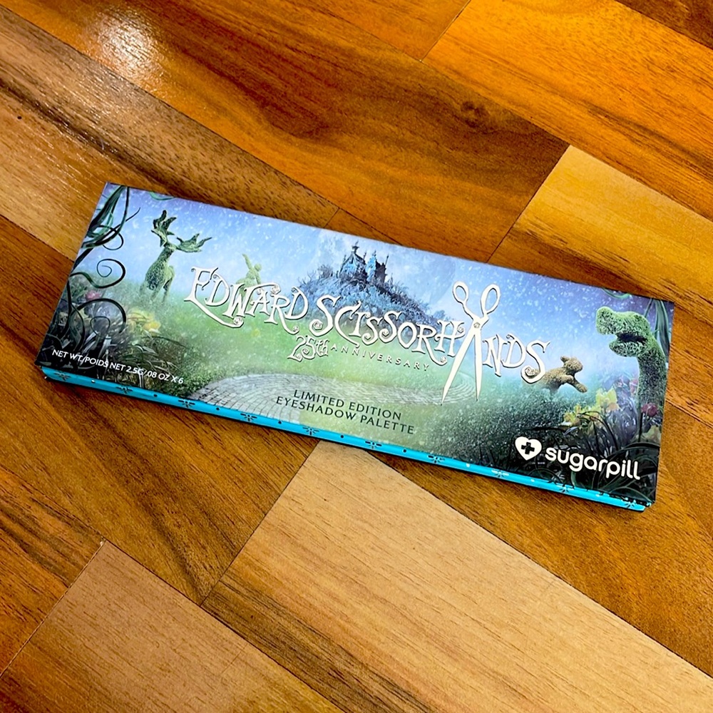 Limited Edition Sugarpill Edward Scissorhands 25th Anniversary Eyeshadow Palette